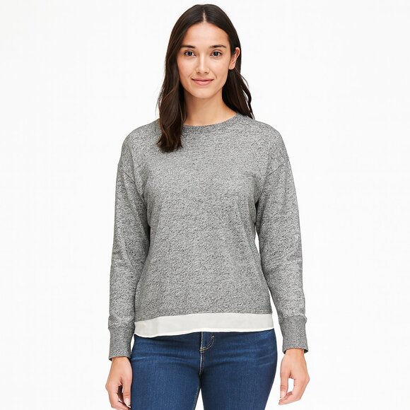 Madewell Heather Gray Women's Sweater - Picture 1 of 4